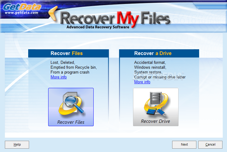 برنامج recover my files