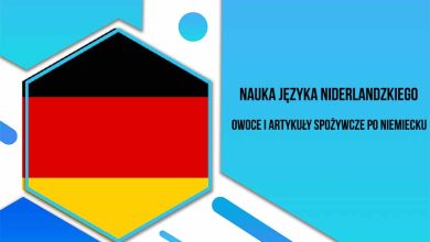 Owoce i artykuły spożywcze po niemiecku