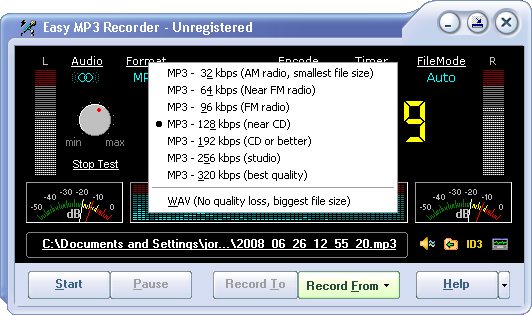  Mp3 recorder هو برنامج تسجيل الصوت الذي يعمل علي تسجيل الصوت بجودة عالية